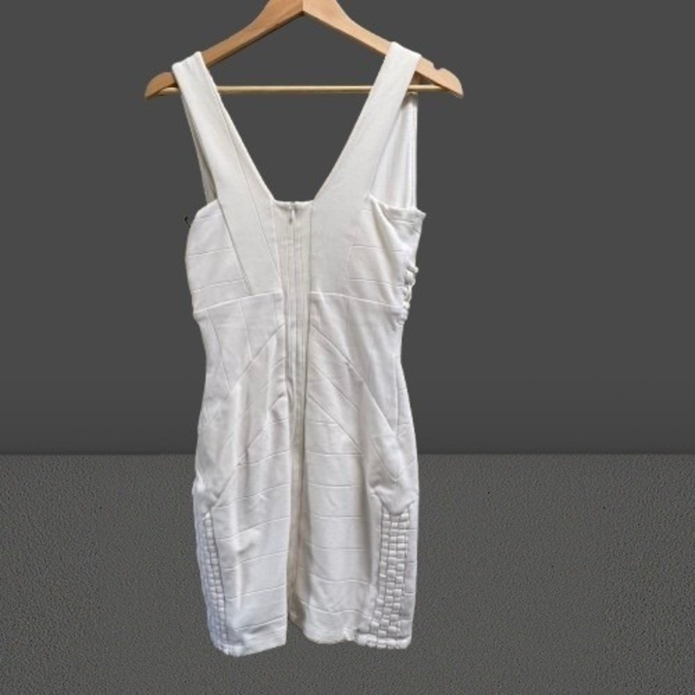 NEW Sky Women's Bodycon Rhinestone Mini Dress White Medium‎ - Picture 3 of 5